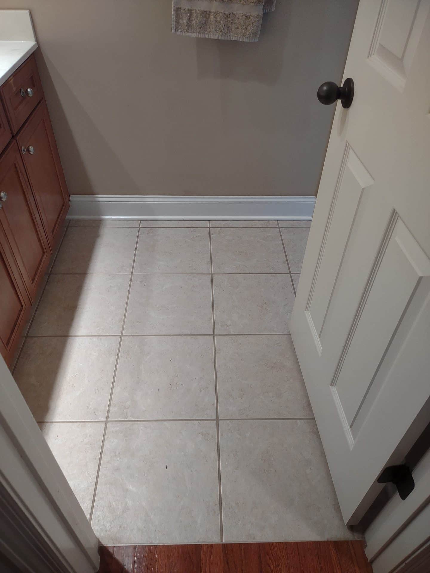 floor tile before